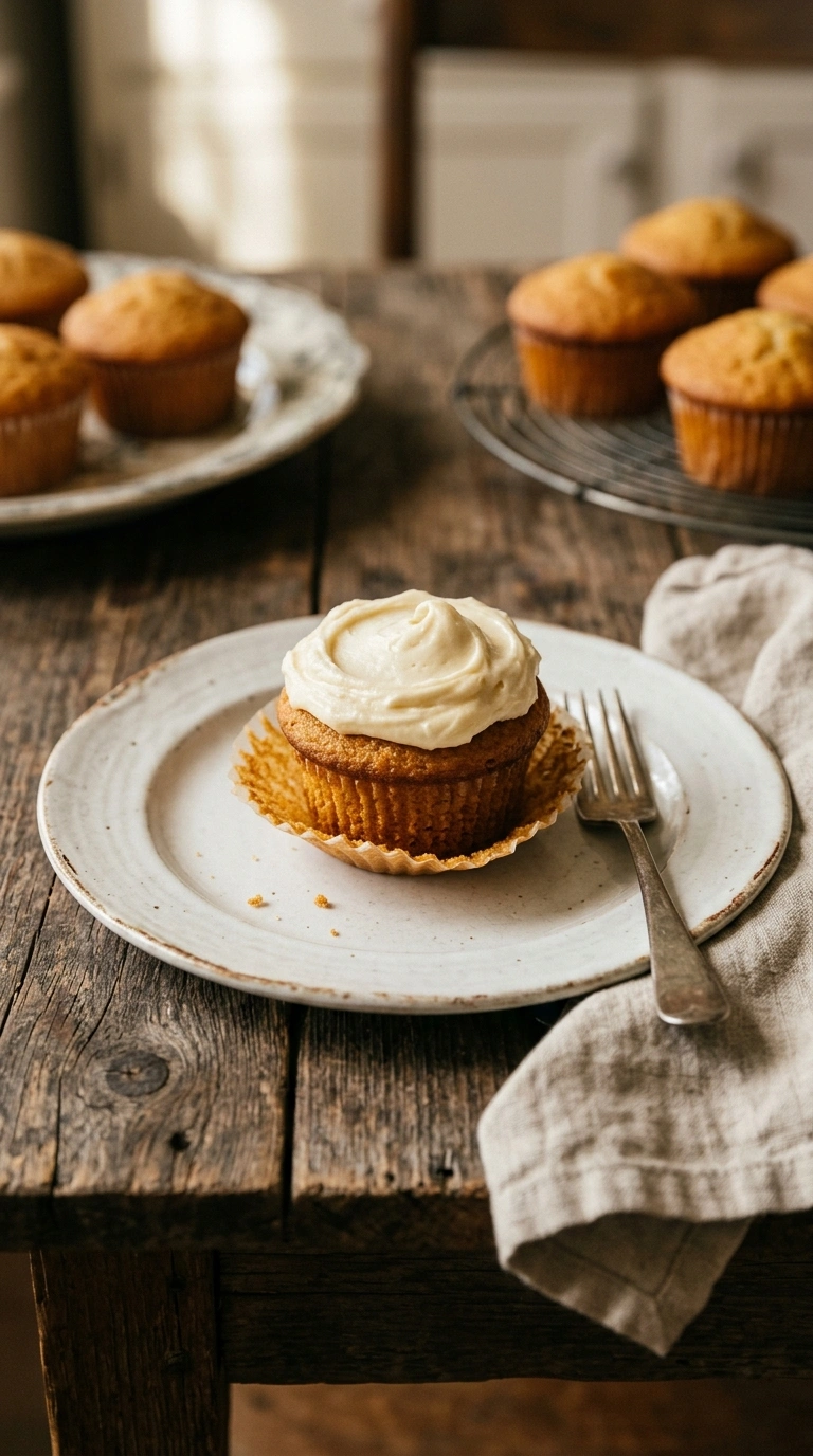 gingerbread cupcakes ready to serve