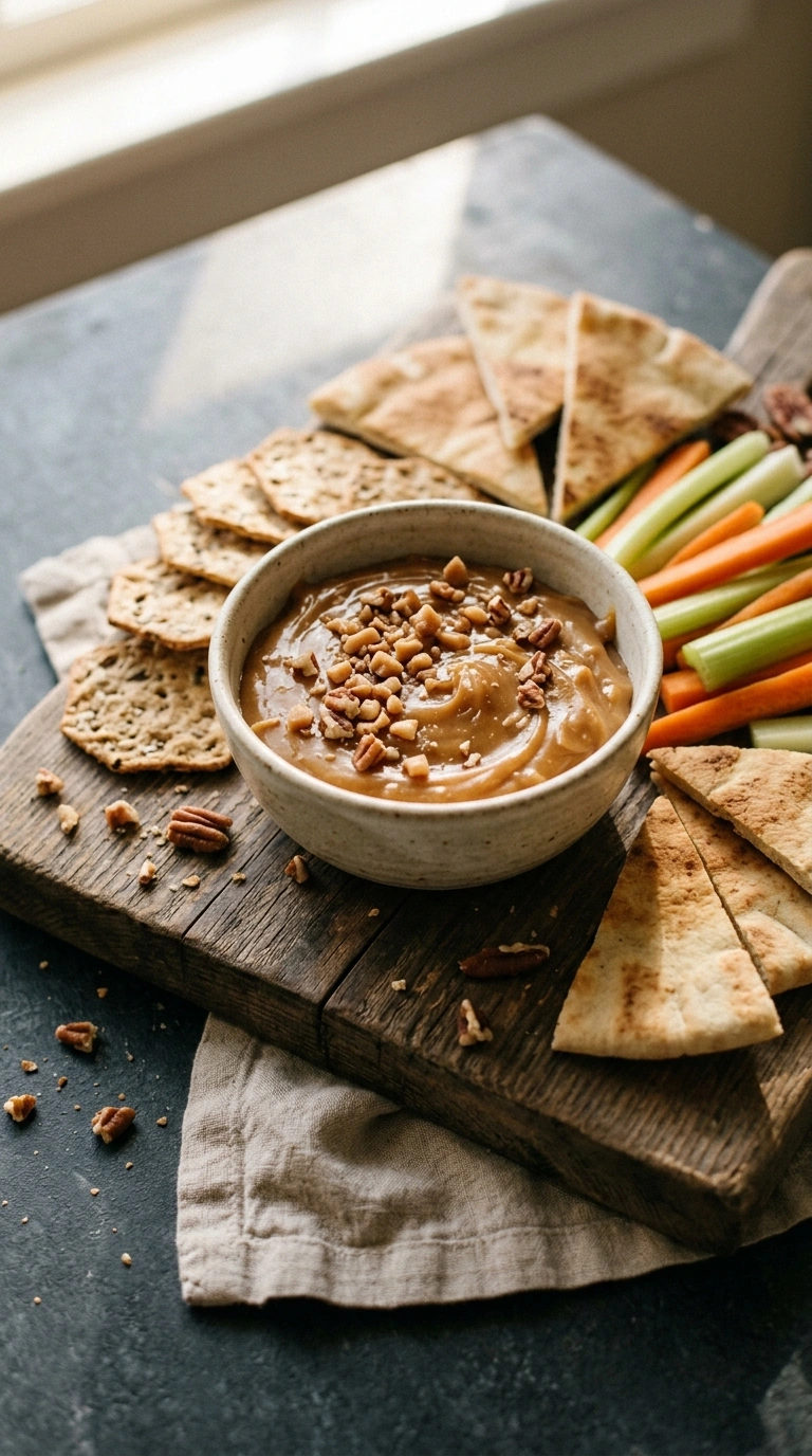 caramel apple dip ready to serve
