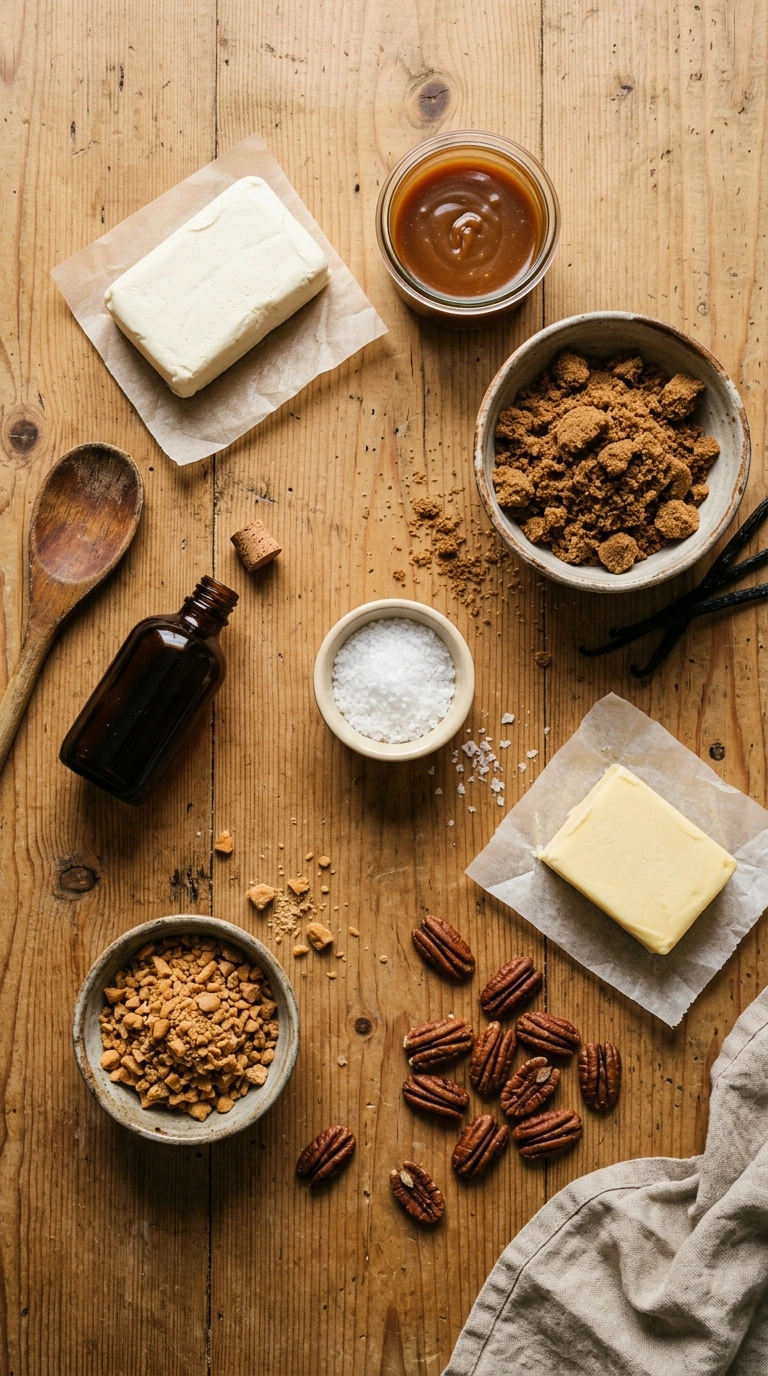 Ingredients for caramel apple dip