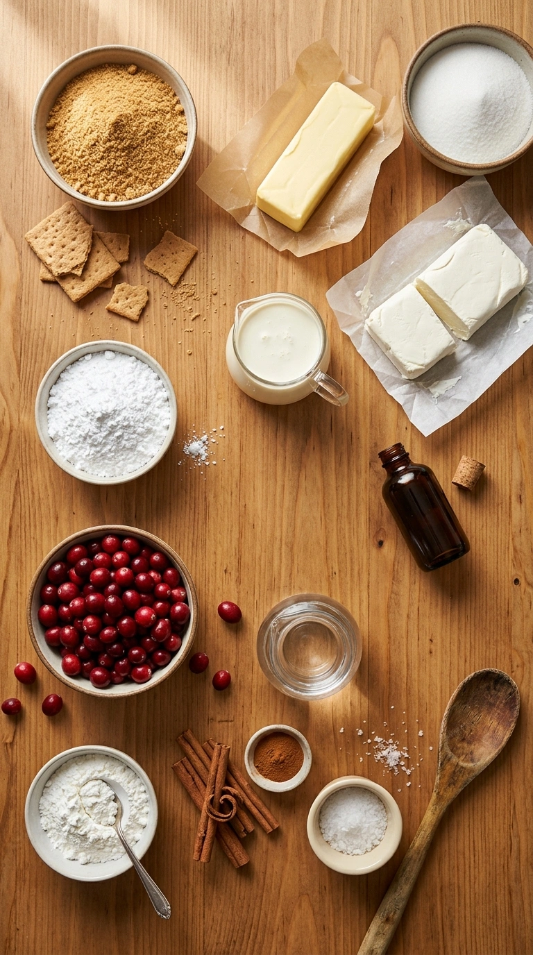 Ingredients for no bake cheesecake