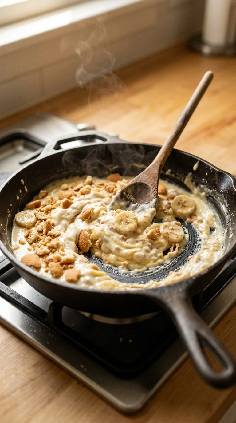 Cooking instructions for banana pudding
