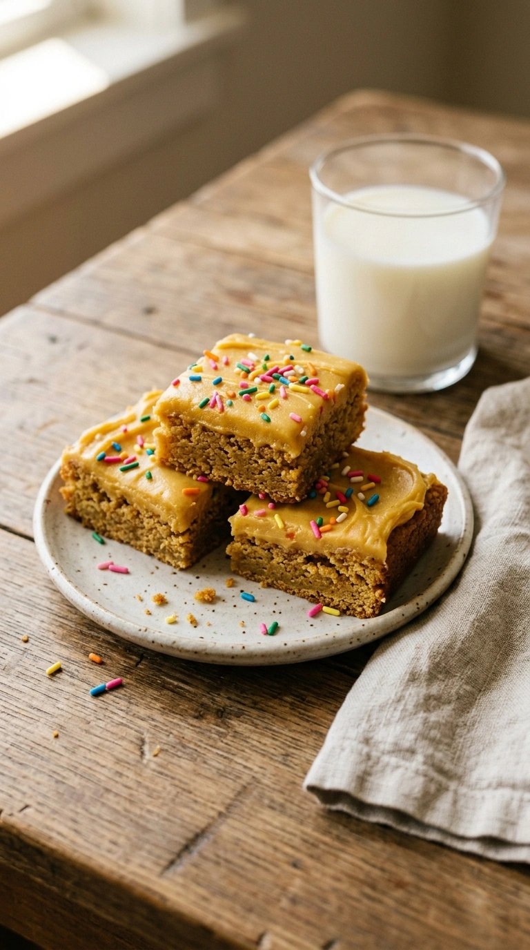 sugar cookie bars ready to serve