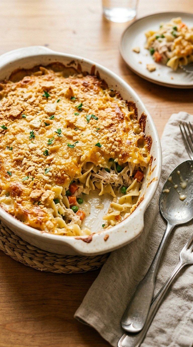 Easy Cheesy Chicken Casserole for Busy Nights