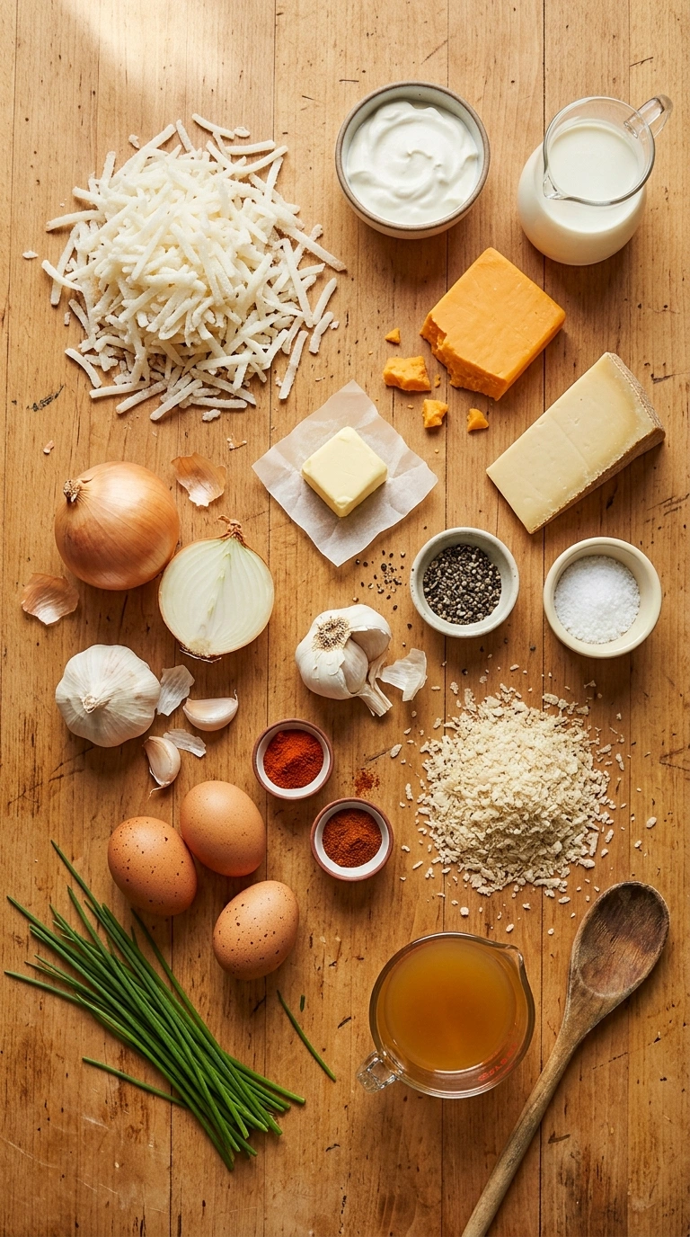 Ingredients for hashbrown casserole