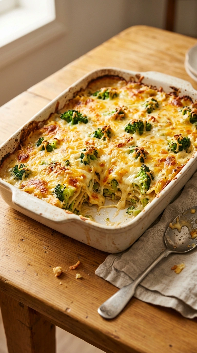 Cheesy Chicken Broccoli Rice Casserole