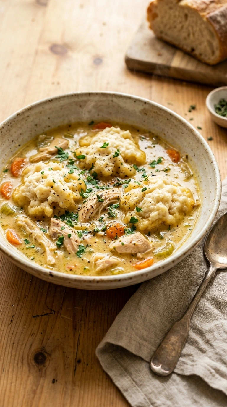 Easy Crockpot Chicken and Dumplings