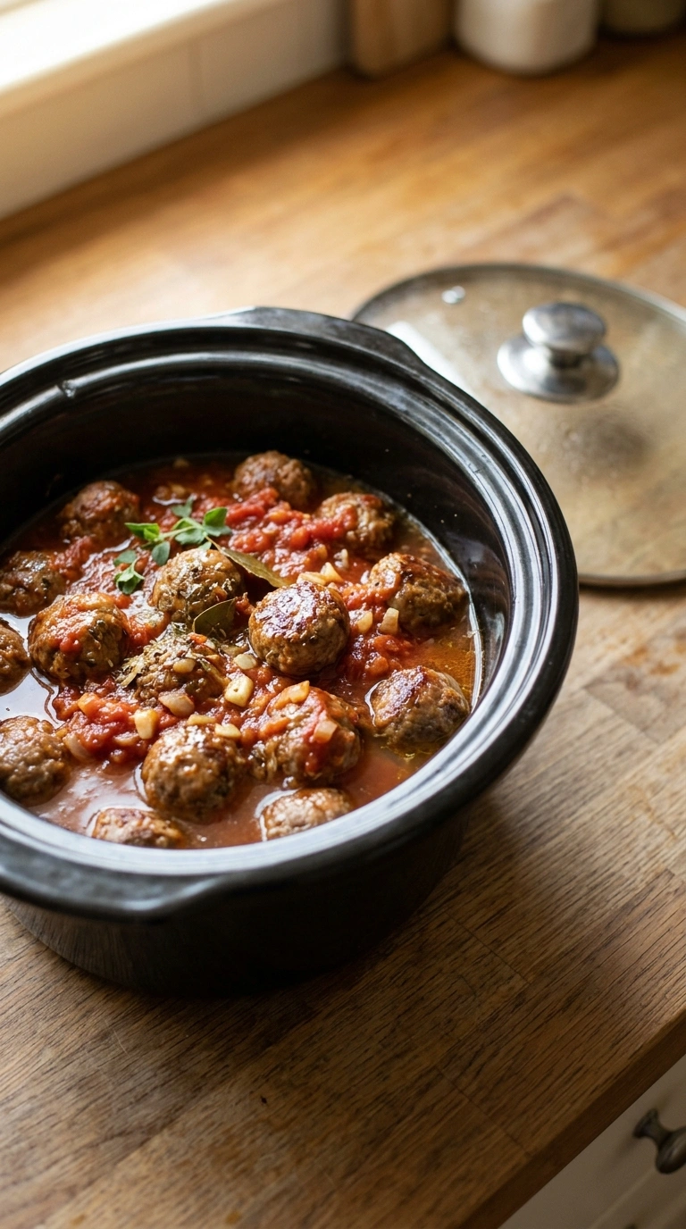 Cooking instructions for crockpot meatballs