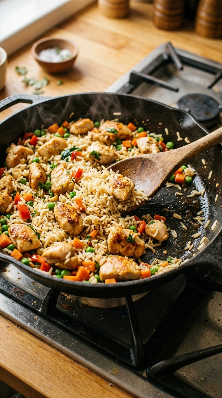 Cooking instructions for instant pot chicken and rice