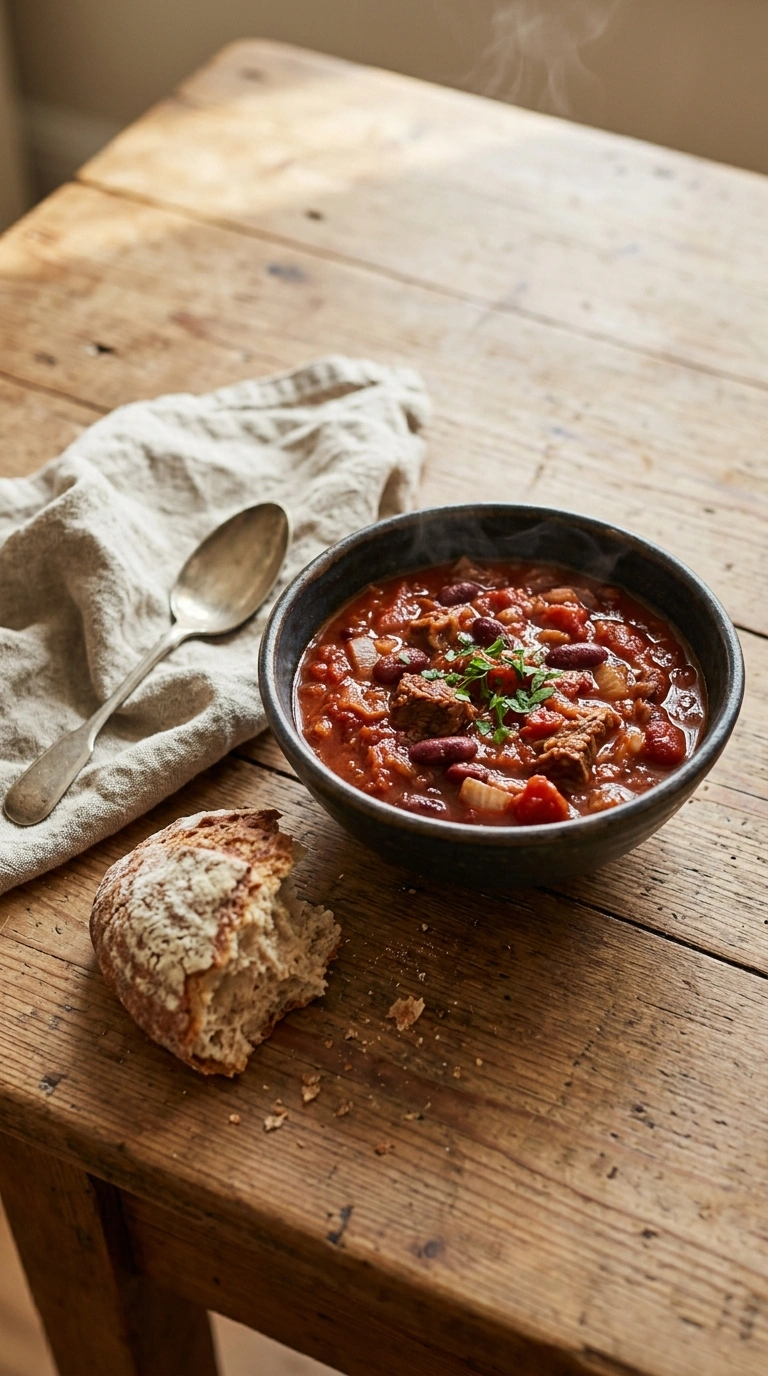 instant pot chili ready to serve