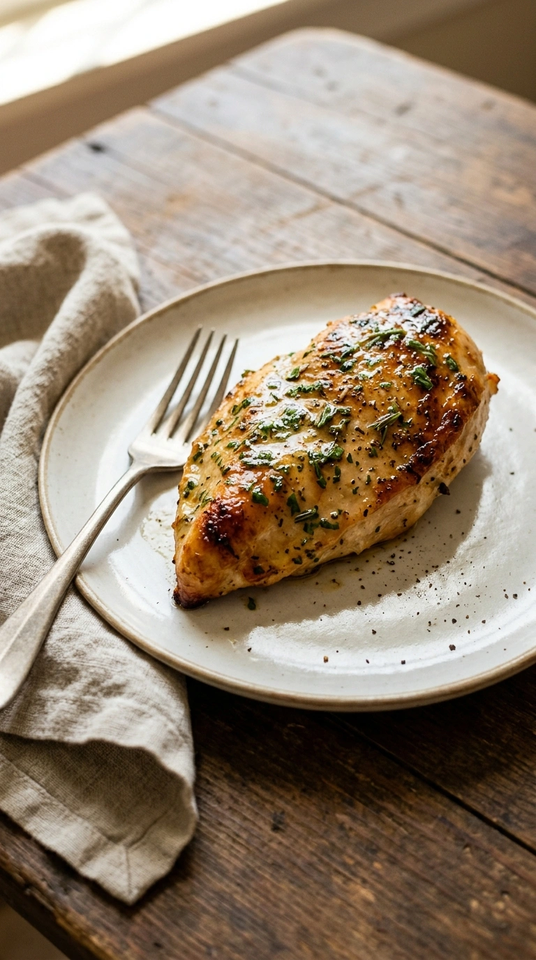 baked chicken breast ready to serve