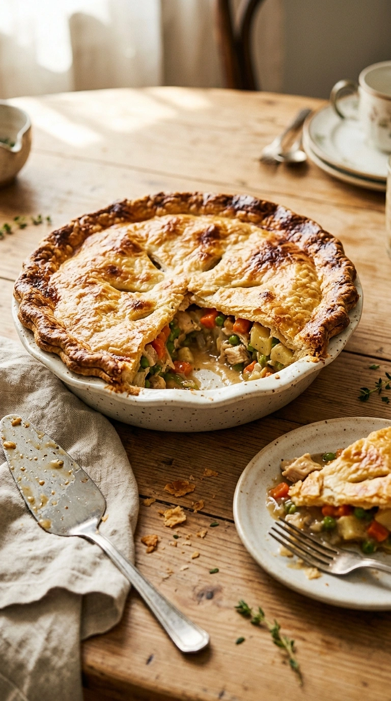 Easy Homemade Chicken Pot Pie With Flaky Crust