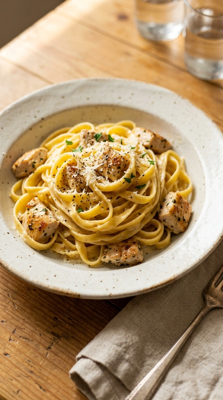 Creamy Chicken Alfredo in 30 Minutes