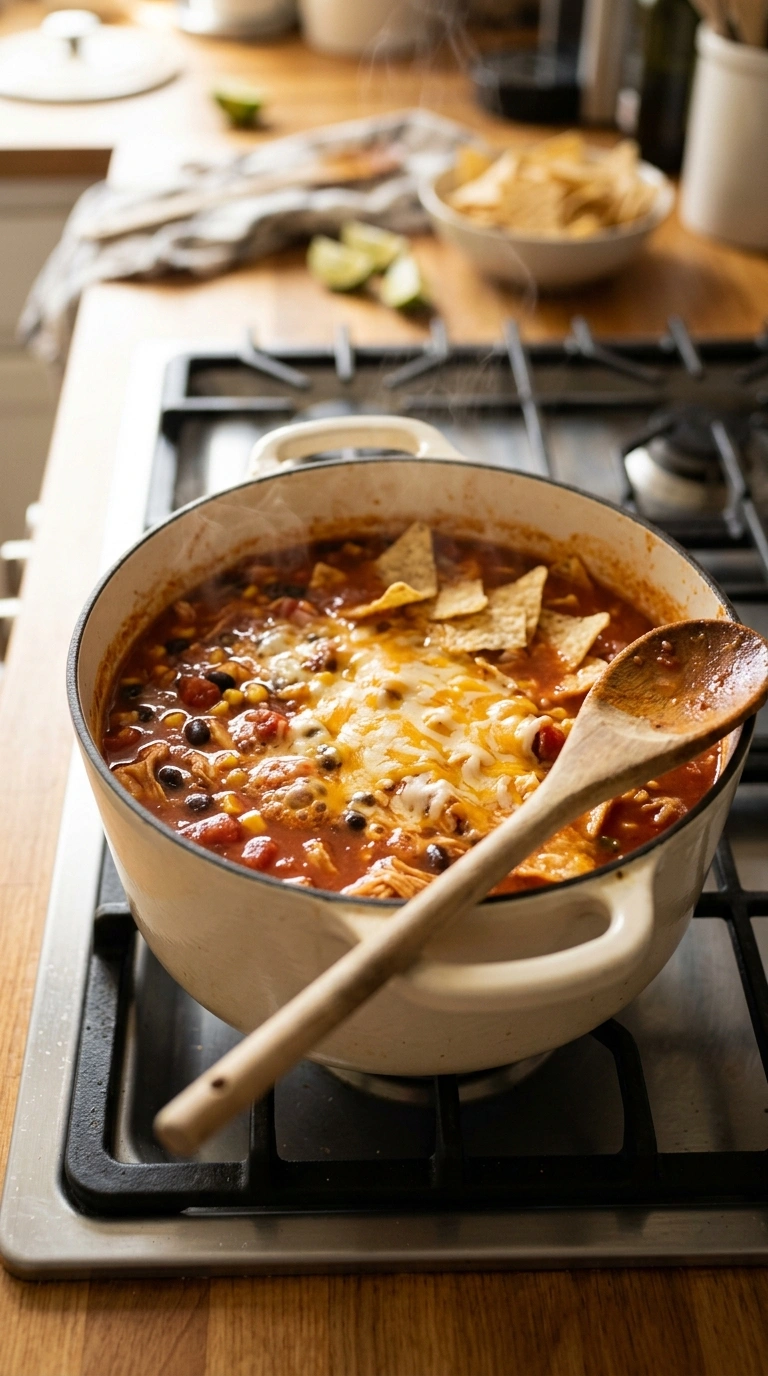 Cooking instructions for taco soup