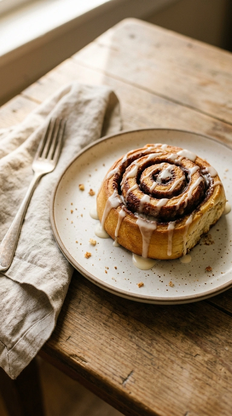 cinnamon rolls ready to serve