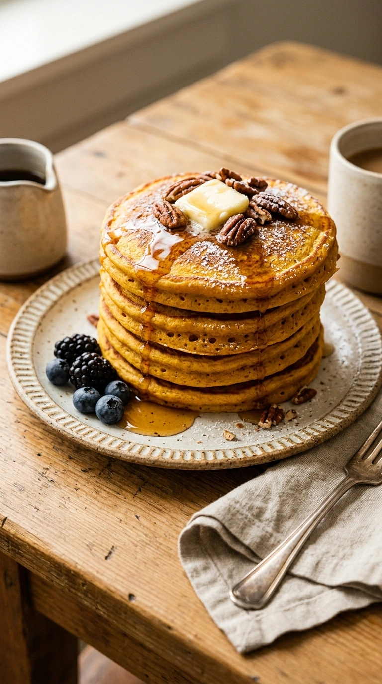Fluffy Pumpkin Pancakes for Cozy Fall Mornings