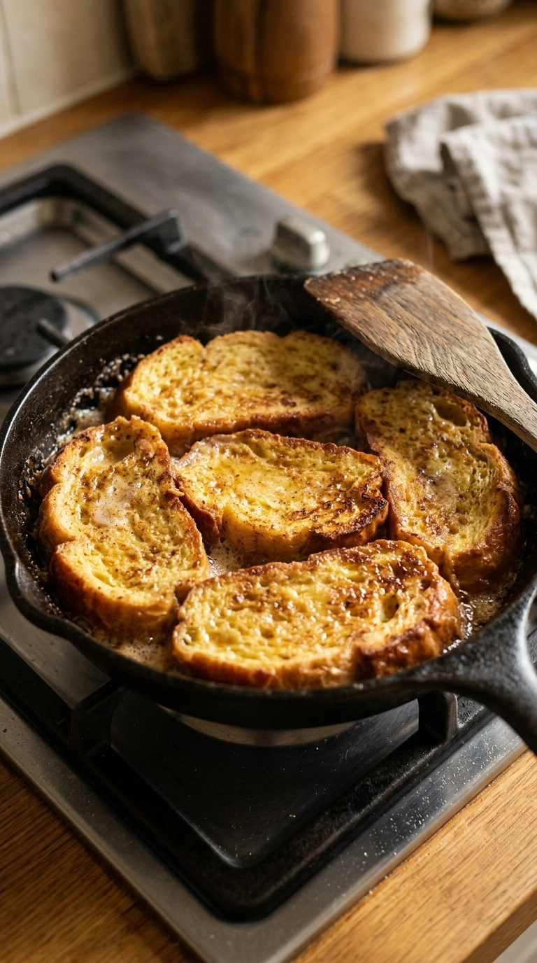 Cooking instructions for baked french toast