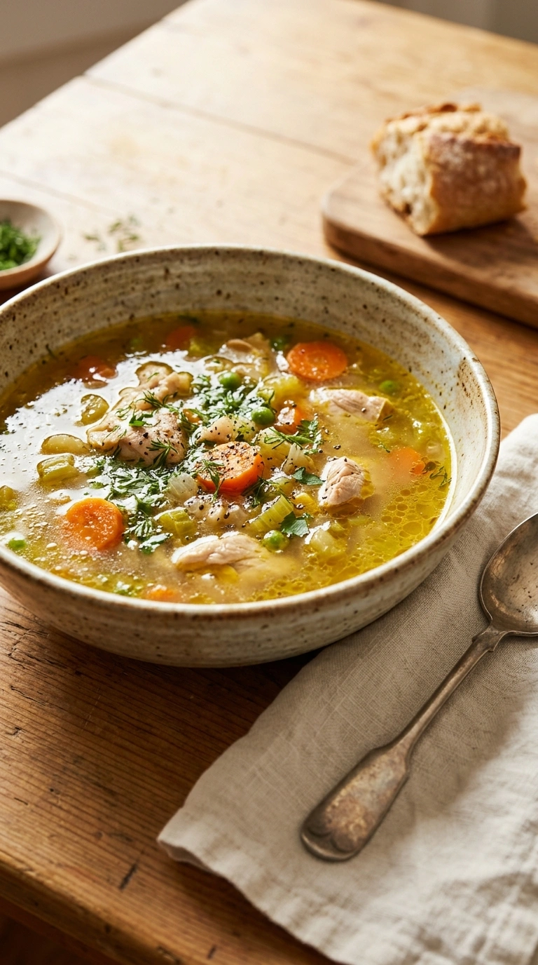 Healthy Chicken Vegetable Soup for Fall