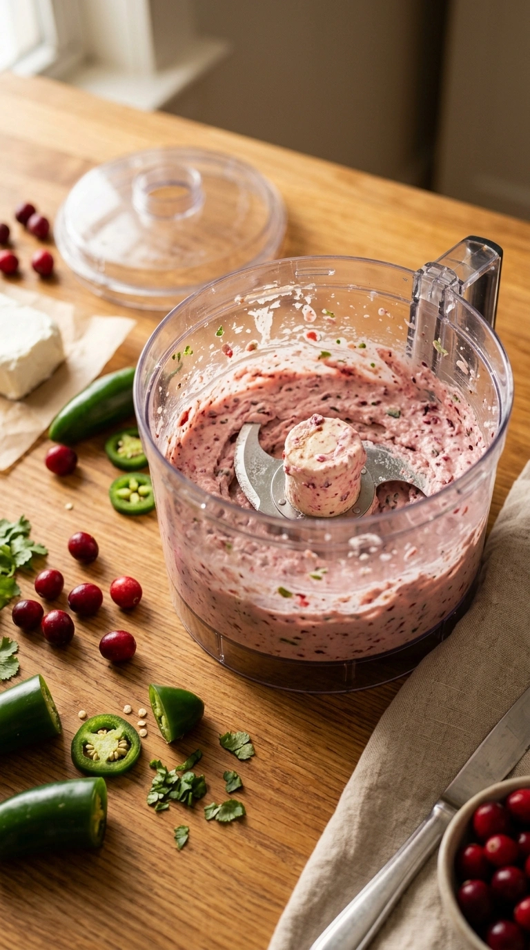Cooking instructions for jalapeño cranberry dip