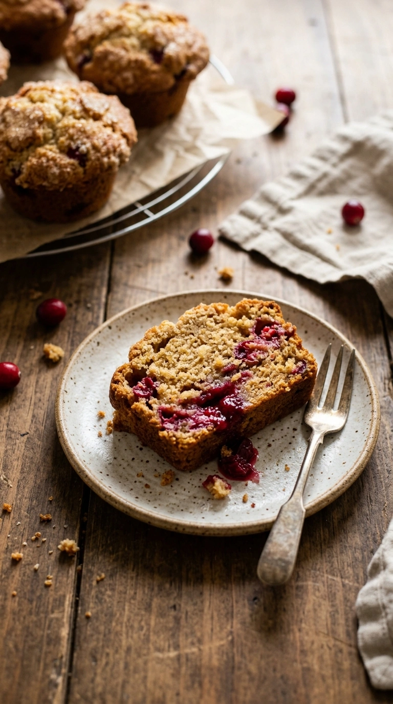 cranberry orange muffins ready to serve