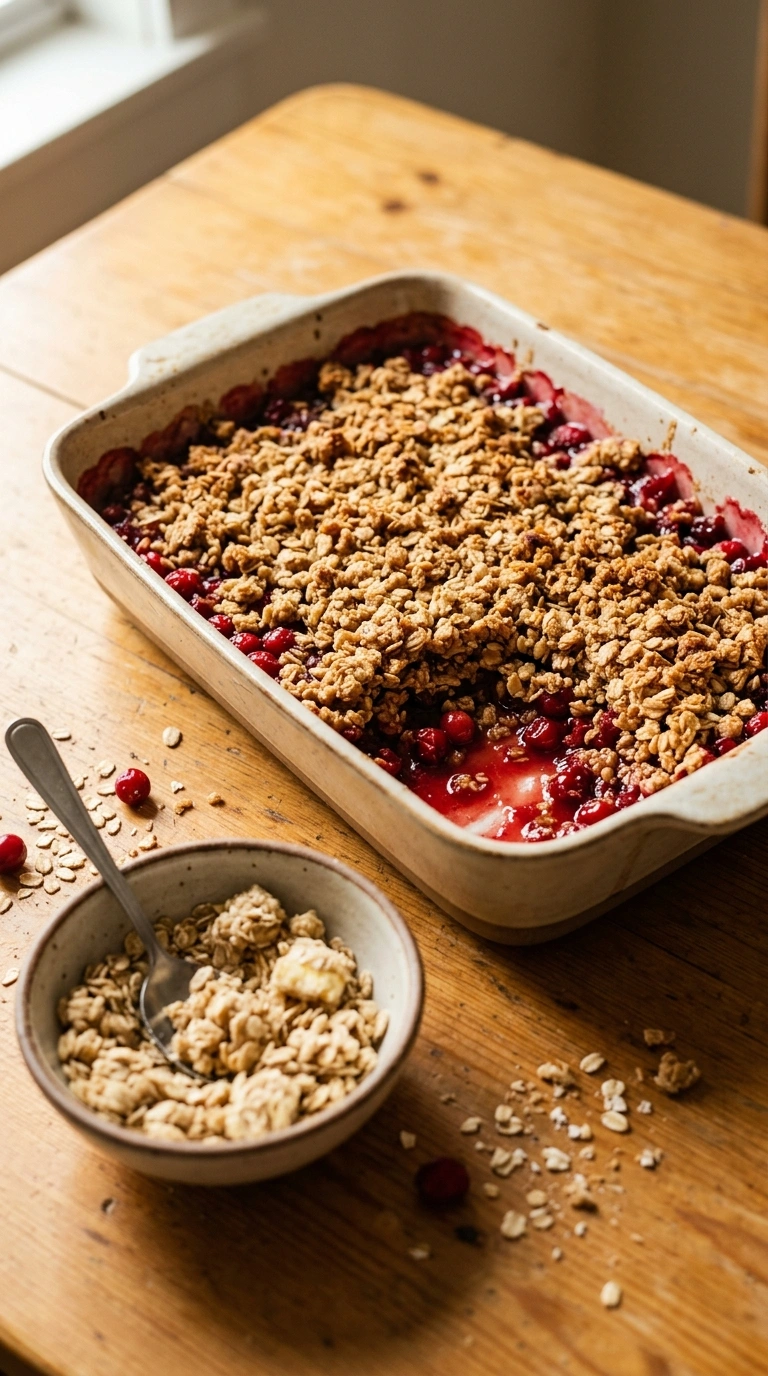 Cooking instructions for cranberry apple crisp